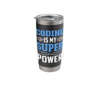 Coding is My Superpower Stainless Steel Insulated Tumbler