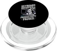 Coding Keyboard Occupied By Cat PopSockets PopGrip for MagSafe