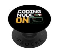 Coding Mode On Programmer Developer Debugging PopSockets Adhesive PopGrip