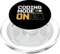 Coding Mode On Programmer Developer Debugging PopSockets PopGrip for MagSafe