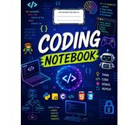 Coding Notebook: 200 Pages Graph Paper Notebook for Programming, Computer Science, Coding Projects, Algorithms, STEM Learning, Class Notes and Software Development