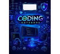 Coding Notebook: 200 Pages Graph Paper Notebook for Programming, Computer Science, Coding Projects, Algorithms, STEM Learning, Class Notes and Software Development
