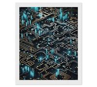 Coding Pattern Diamond Art Kits for Adults, DIY 5D Diamonds Painting Kits for Beginner, Round Full Drill Diamond Dots Painting, Diamonds Pictures Gem Art and Crafts Wall Decor 16"x20"