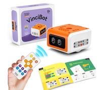 Coding Robots for Kids Ages 8-12, MatataStudio VinciBot Programmable AI Robot Toy Kit Remote Control Electronic Programming Robot compatible Scratch Python STEM Educational Toy Back to School Gift