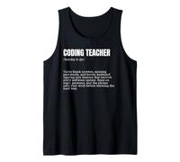 Coding Teacher Definition Funny Programmer Instructor Tank Top