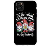Coding Teacher Gnome Everything Is Fine Funny Christmas Case for iPhone 11 Pro Max