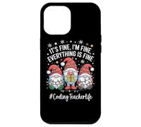 Coding Teacher Gnome Everything Is Fine Funny Christmas Case for iPhone 12 Pro Max