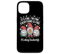 Coding Teacher Gnome Everything Is Fine Funny Christmas Case for iPhone 13