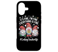 Coding Teacher Gnome Everything Is Fine Funny Christmas Case for iPhone 17