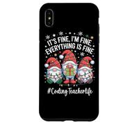 Coding Teacher Gnome Everything Is Fine Funny Christmas Case for iPhone XS Max