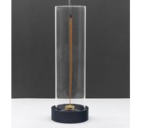 CODINOO Incense Holder for Sticks,Modern Incense Stick Holder with Glass Ash Catcher[Anti ash Flying], Incense Burner Holder,Zen Glass Incense Holder,for Spa Home Decor Yoga Meditation[Black]