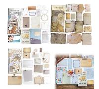 CODIRATO 135 PCS Vintage Scrapbooking Stickers, Writeable Bullet Journal Stickers Washi Stickers DIY Retro Journaling Scrapbooking Supplies Decorative Stickers for Scrapbooking Calendars Envelopes
