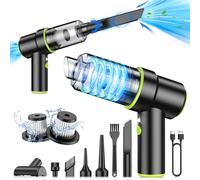 CODN Handheld Car Vacuum Cleaner, Portable Cordless 12000PA Handheld Air Duster with Multi Nozzles and LED Light, Mini Handheld Vacuum Cleaner Rechargeable for Home, Car, Office, Pet Hair