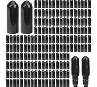 codree 200 PCS No Glow Caps for String Lights-String Light Cap to Hide The Extra Lights-Christmas Blackout Black Light Cap Covers for 5mm Diameter Glass LED String Lights