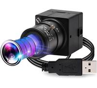 CODSOK 1080P USB Webcam 2MP HD Web Camera Low Illumination 0.01Lux USB2.0 Camera, H.264 High Definition IMX322 Webcam with 2.8-12mm Varifocal Lens