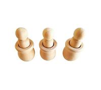 Codulu Peg Dolls in Cups, Wooden Cups and Peg Dolls Matching Games,Montessori Sensory Toys for Toddlers-10pcs