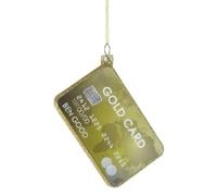 Cody Foster & Co Gold Card Blown Glass Hanging Ornament GO-9921