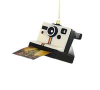 Cody Foster & Co Instant Camera Holiday Ornament, Nostalgic Retro Design, Decorative Christmas Tree Accessory, Vibrant Multicolor