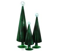 Cody Foster & Co Juniper and Sky Pleated Glass Trees Set of 3 CD-1845-JS