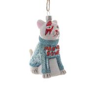 Cody Foster & Co Meowie Bowie David Cat Aladdin Sane Bolt Glass Christmas Ornament
