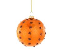 Cody Foster & Co Orange Pomander Blown Glass Hanging Ornament GO-9399
