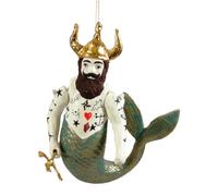 Cody Foster & Co Poseidon Merman Paper Mache Hanging Ornament PO-2006