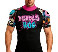 Cody Lundin Men Compression Short Sleeve Shirt High Neck Quickly Dry Workout Tops Running Athletic Sport Biking Gym Baselayer