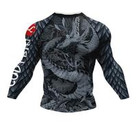 Cody Lundin Men’s Long Compression 3D Technical Print Sports Tops Tight Long Sleeve Sportswear Outdoor Sports Shirts Magic Dragon M