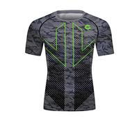 Cody Lundin Men Short Sleeve Shirt 3D Technical Print Compression Sport T-Shirt Cool Dry Base-Layer Shirt Round Collar Fantastical Sportiness Sweatshirt