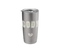 Cody Name Cute Heart Retro Love Cody Stainless Steel Insulated Tumbler