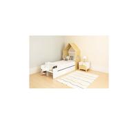 Cody Single 1 Drawer House Bed Seconique White Single