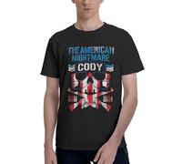 Cody Wrestler Rhodes Shirt Men's Classic Cotton Tee - American Nightmare Wrestling Design - Soft Short Sleeve T-Shirt - Gift for WWE & AEW Fans 3X-Large