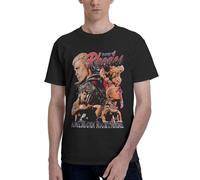 Cody Wrestler Rhodes Shirt Men's Classic Cotton Tee - American Nightmare Wrestling Design - Soft Short Sleeve T-Shirt - Gift for WWE & AEW Fans Large