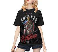 Cody Wrestler Rhodes Women's Baseball Tee - American Nightmare Wrestling Design Shirt - Casual Short Sleeve T-Shirt for WWE & AEW Fans - Gift for Women XX-Large