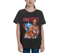 Cody Wrestler Rhodes Youth Shirt Casual Crew Neck T-Shirt, American Nightmare Wrestling Graphic Short Sleeve Tshirt for Teen AEW Fans Gift Large