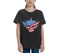 Cody Wrestler Rhodes Youth Shirt Casual Crew Neck T-Shirt, American Nightmare Wrestling Graphic Short Sleeve Tshirt for Teen AEW Fans Gift Small