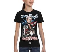 Cody Wrestler Rhodes Youth Shirt Novelty Print Tee for Teens - American Nightmare Wrestling Short Sleeve T-Shirt for Boys & Girls - Gift for WWE & AEW Fans Small