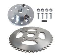 COEFEPIY Steel Go Kart Sprocket Hub for 3/4" Bore & 3/16" Keyway Hardware with 40 41 420 Chain 50T Drive Sprocket Kit for Predator 212cc 196cc 6.5hp Drift Trike Heavy Duty Go Kart Cart Parts Racing
