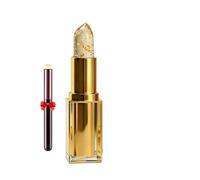 Coelho Lipstick ph Adjusting Colour Changing Lipsticks, Clear to Pink with Gold Foil, Deeply Hydrating Transfer Proof Long Lasting, Personalized Lip Tint for Older Women (3pcs)