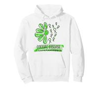 Coeliac Disease Awareness Trendy Floral Messy Brushstroke Pullover Hoodie