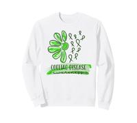 Coeliac Disease Awareness Trendy Floral Messy Brushstroke Sweatshirt