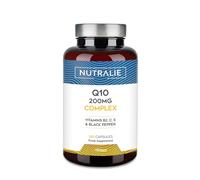 Coenzyme Q10 Complex 200mg - Vitamins C, E and B2 - with Black Pepper - 120 Capsules Coq10 - Ubiquinone Coenzyme Q10-120 Capsules Nutralie