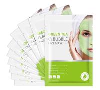Coenzyme Q10 O2 Bubble Face Masks Skincare, Instant Brightening & Hydrating Face Sheet Mask, Deep Cleansing - Skin Firming Mask For Wom (8 Pack)