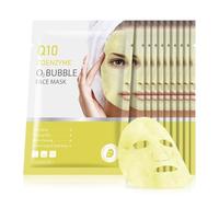 Coenzyme Q10 O2 Bubble Face Masks Skincare, Instant Brightening & Hydrating Face Sheet Mask, Deep Cleansing - Skin Firming Mask For Wom (8 Pack)