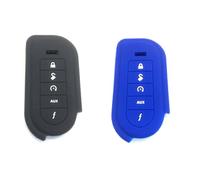 COEOPNC 7153V 7254V & 7654V Blue and Black Silicone Cover Remote Control V3 Soft Silicone 5 Keys for Viper Protective Cover Open Below The Right Side Replacement Durable Accessories 2pcs