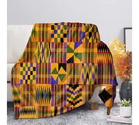 COEQINE African Ethnic Style Blankets for People,Kids Throw Blankets Lightweight Warmth Soft Cozy Blanket Flannel Reversible Bed Throw Blankets for Couch Living Room