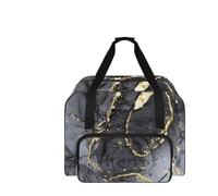 COEQINE Black Gold Marble Rose Craft Carry Case Professional Travel Tote Handbag Corporate Client Present Sewing Enthusiasts Sewing Machine Carrying Case