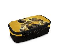 COEQINE Boys Pencil Case for School Big Capacity Pencil Box for Kids Age 4-8 Portable Car Yellow Excavator Printed Pen Cases for Boys Cool Pre-K & Kindergarten Daily Use