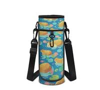 COEQINE Capybara Girl School Water Bottle Carrier Bag for Kids for School Cute Swim Animal Girls School Bag Drinks Holder with Wide Strap for Teenager Kawaii Phone Sling Bag for Adult