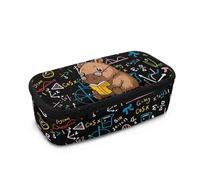 COEQINE Capybara Pencil Case Big Pencil Box Kids for School Pencil Bags with Zipper Studious Match Printed Cute Pen Case with Pen Slots for Drawing,26X11.4X8cm